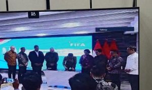 Erick Thohir dan Gianni Infantino meresmikan kantor FIFA di Jakarta, Shin Tae-yong dan Presiden Jokowi juga hadir: Okezone Bola